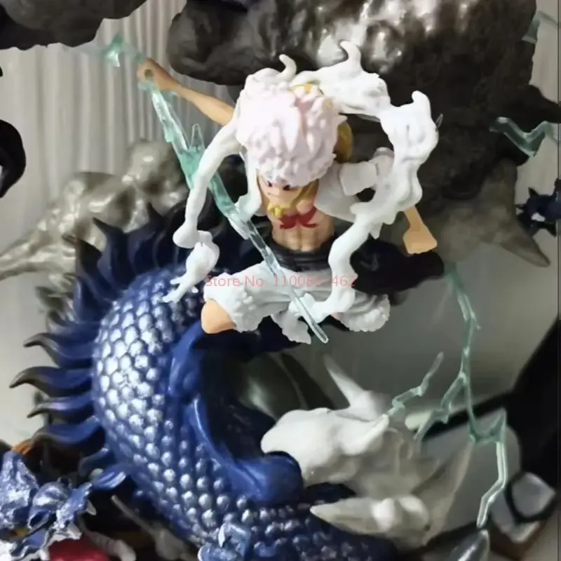 متوفر في المخزون، عالي الجودة من قطعة واحدة Nika Luffy vs. Dragon Form Kaido نماذج محيطية أنيمي والتماثيل والديكورات والهدايا