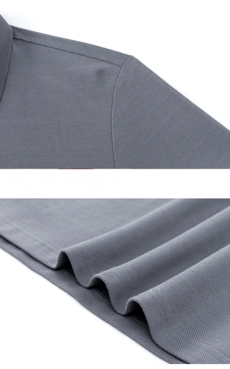 100 % Baumwolle, luxuriöses Herren-Polohemd, modisches Sommer-T-Shirt, ein Verkaufsschlager, exquisit mit Bienenstickerei versehen, atmungsaktiv, kurzärmelig. – Detail 35
