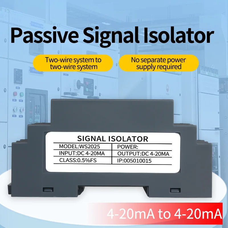 DC Signal Converter 4-20mA 0-5V 0-10V Passive Signal Isolator Analog Signal Isolation Distrobution