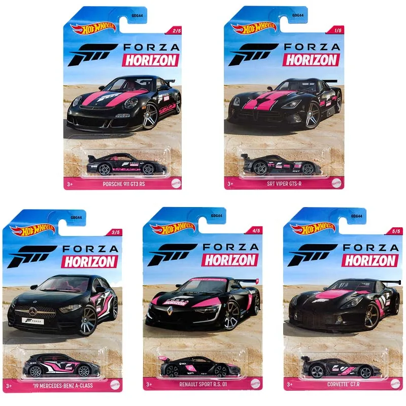 

Hot Wheels Forza Horizon Porsche 911 Mercedes Viper Renault GDG44 Diecast Toy Cars - Non-Radio Controlled Model Vehicles