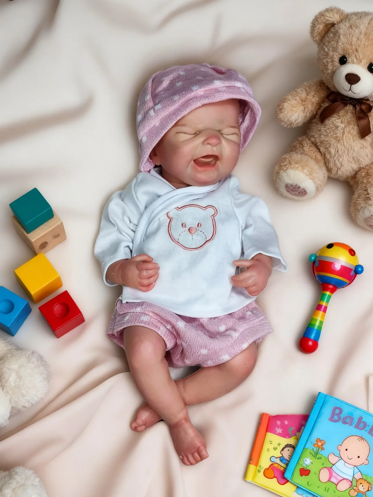 جديد 13 بوصة ماريا سيليكون طفلة يمكن أن تأخذ حمام الوليد دمية اليدوية عالية الجودة تولد من جديد دمية للأطفال الهدايا #1