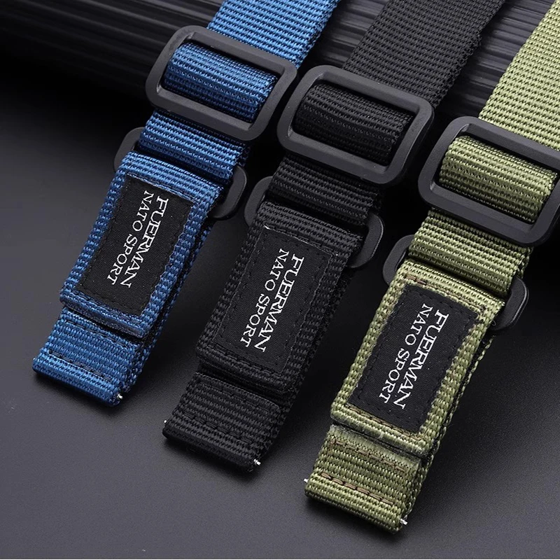 Для Casio PRG-600YB PRW-6600 PRG-650 Panerai Спорт на открытом воздухе Нейлоновая паста Ремешок для часов Мужской парусиновый ремешок для часов 24 мм зеленый браслет