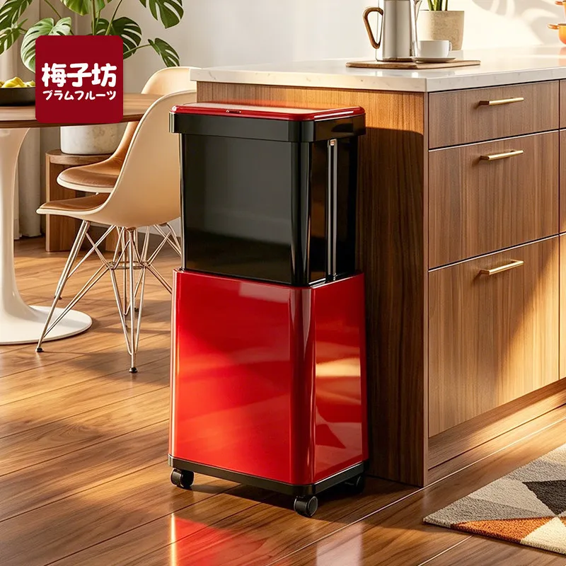 No bending kitchen special trash can lift 2026 new removable large capacity light luxury high-end large with cover