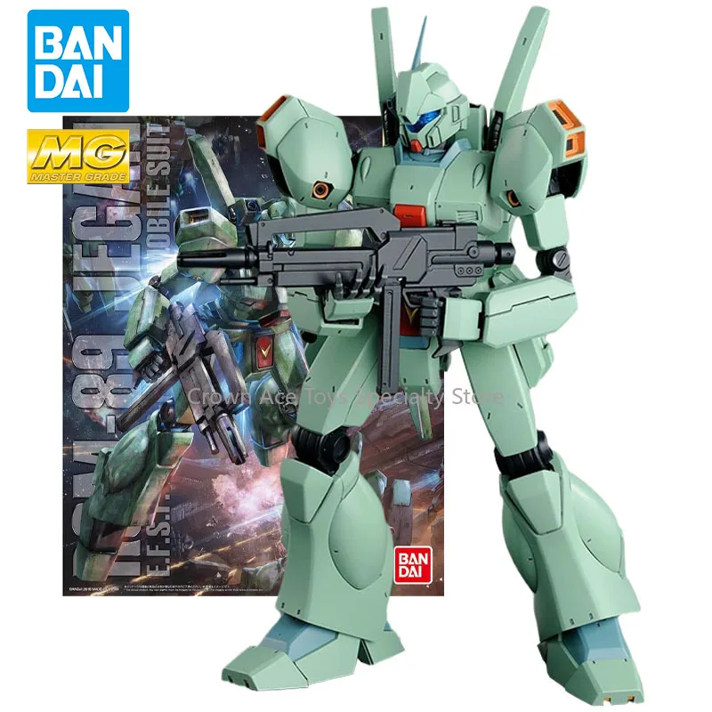 

Bandai Gundam Model Kit Anime Figures MG 1/100 RGM-89 Jegan Collection Mobile Suit Model Action Manga Figures Trendy Toys Gifts