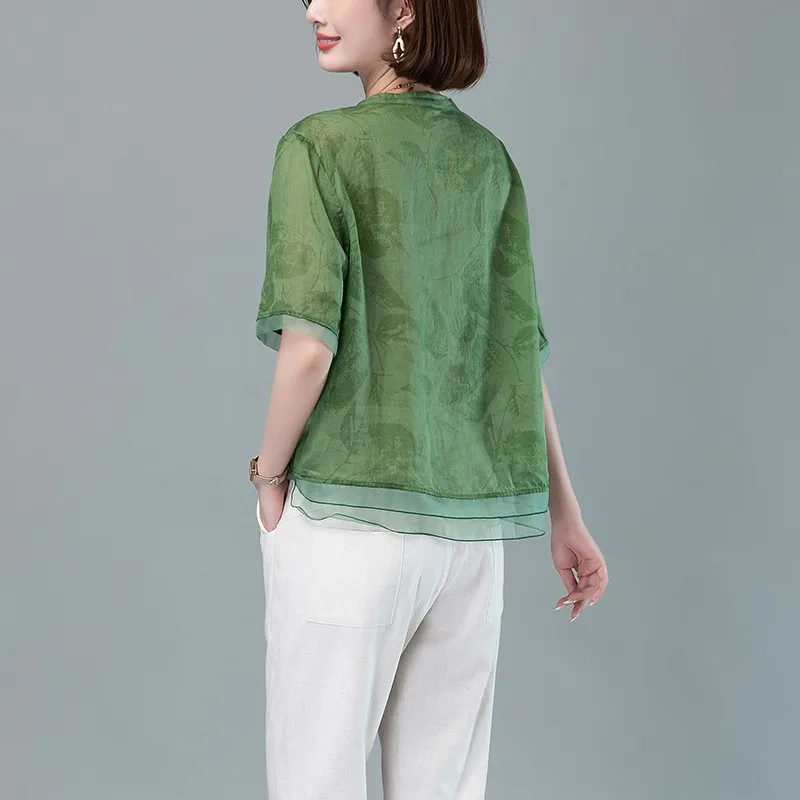 

Новый летний женский комплект из хлопка и льна с принтом: модный, повседневный, омолаживающий, удобный, дышащий, из экологически чистых материалов