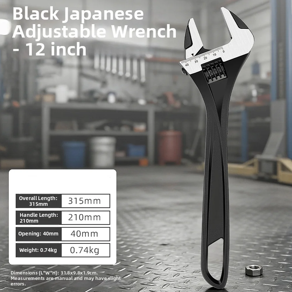 

Sink Wrench Adjustable Wrench Wrench With Measurement Marks Wrench Suitable For Mechanical Work Large Jaw Opening