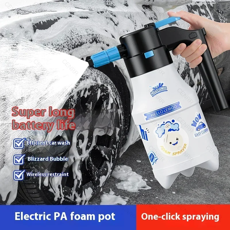 

CENRR Electric Foam Sprayer Professional Handheld 2L Snow Foam lance Car Wash Sprayer Pressure relief valve Car Accessories