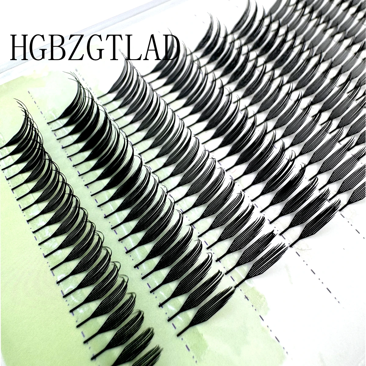 HBZGTLAD Extend feather shaped personal eyelashes Brazil roll soft eyelashes customized eyelashes private label