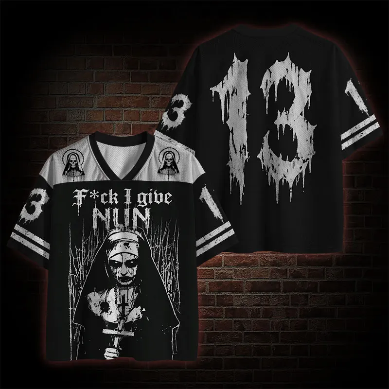 Gym Sports and Fitness Short Sleeved Set, Casual Sports Horror Printed Clothing, V-neck 3D Printed Breathable Short Sleeved