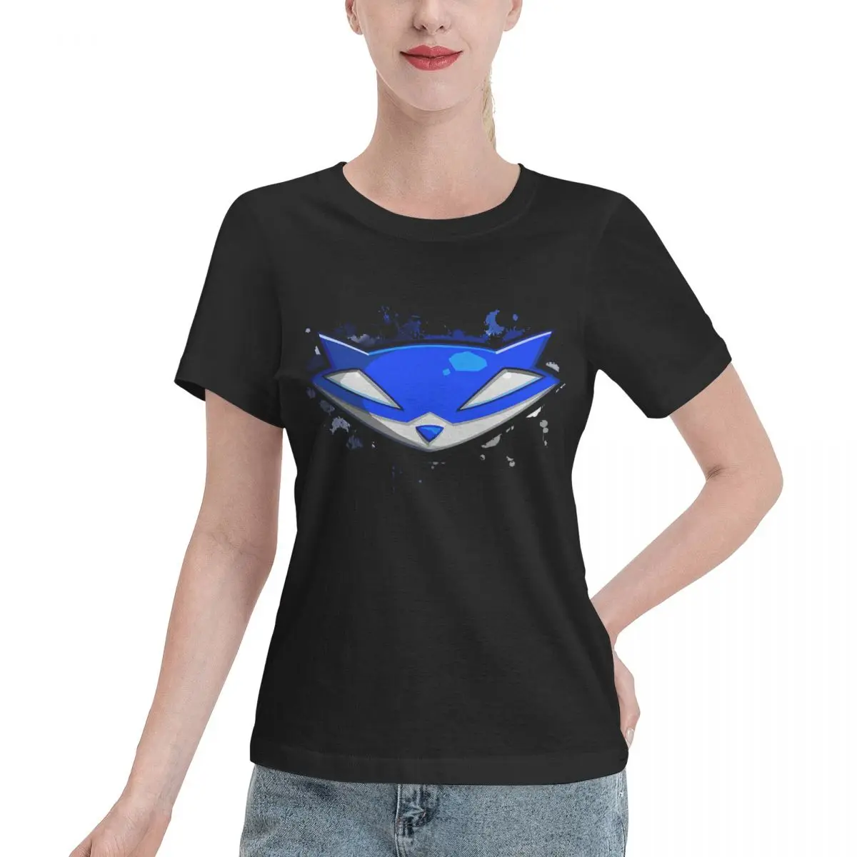 No Shrink Sly Cooper Logo Women's T-shirt Jogging Everyday Tee