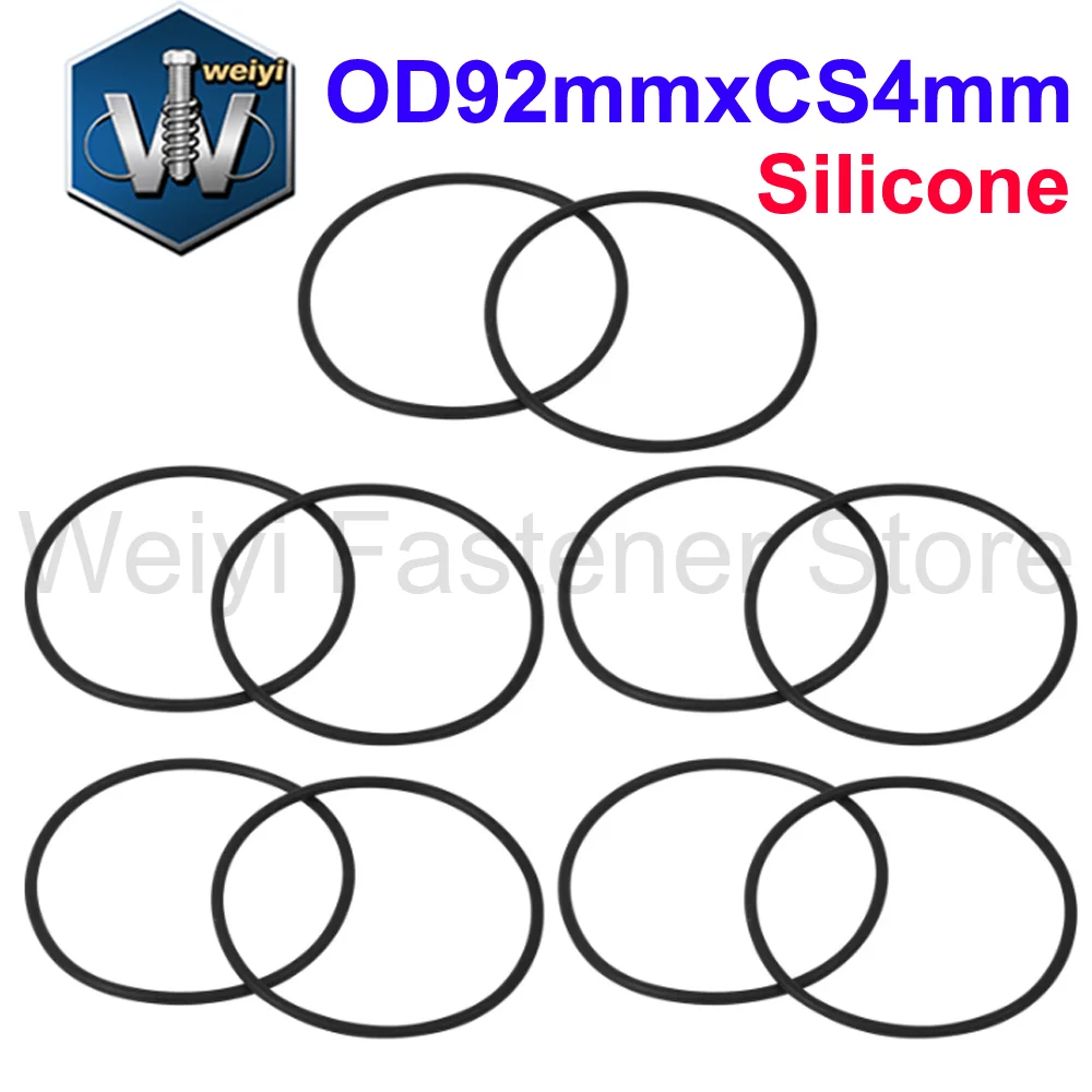 10 Inch Filter Bottle Sealing O-Rings Silicone Rubber Water Purifier Gaskets Replace Leak-Proof Water Filters Seals Universal