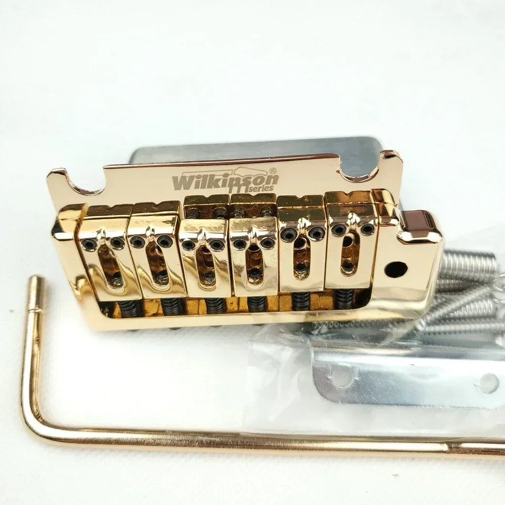 

Hot-selling Guitar Accessories Wilkinson 2 post point Gold Double swing Electric Guitar Tremolo System Bridge WOV08