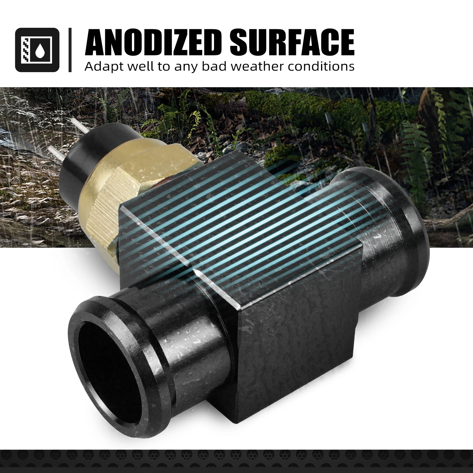 NICECNC For Beta RR 300 Xtrainer 300 RR 125 250 300 350 390 400 430 450 498 M14x1.5 mm Radiator Fan Temperature Switch Connector