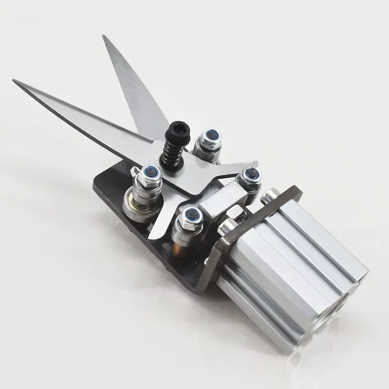 Double Action Cutting Ear Tape Pneumatic Cylinder Air Compressor Nipper Making Machine Air Cutting Scissor
