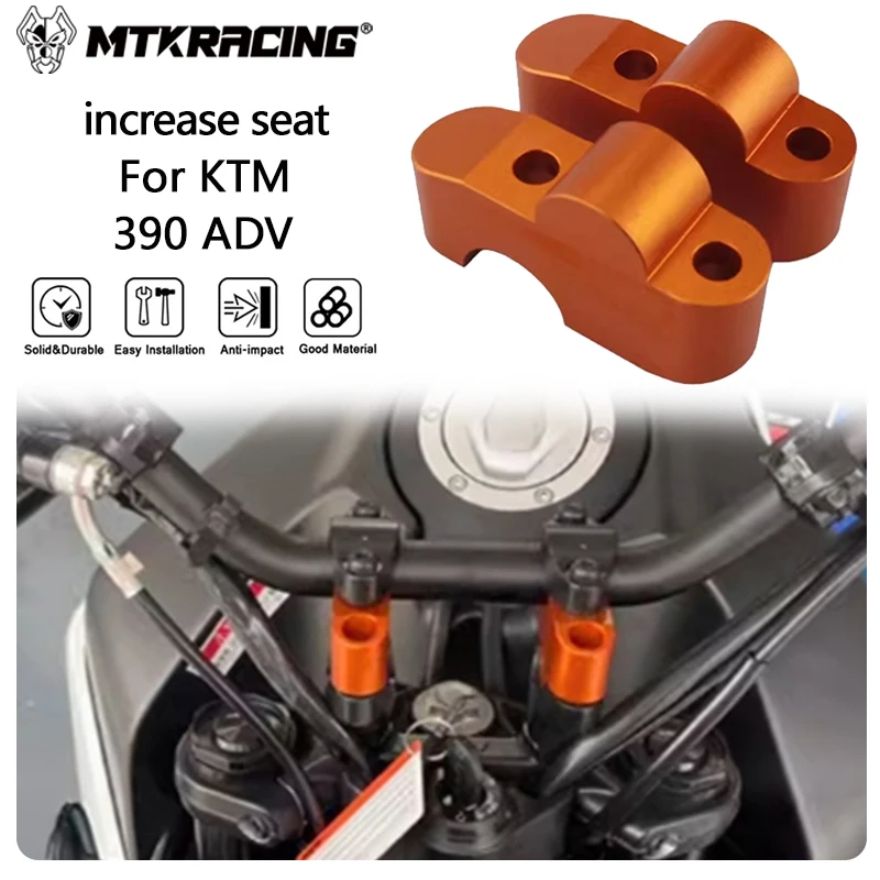 MTKRACING increase seat For KTM 390 ADV 2021-2024 Motorcycle Handlebar Bar Clamps Motorbike Risers