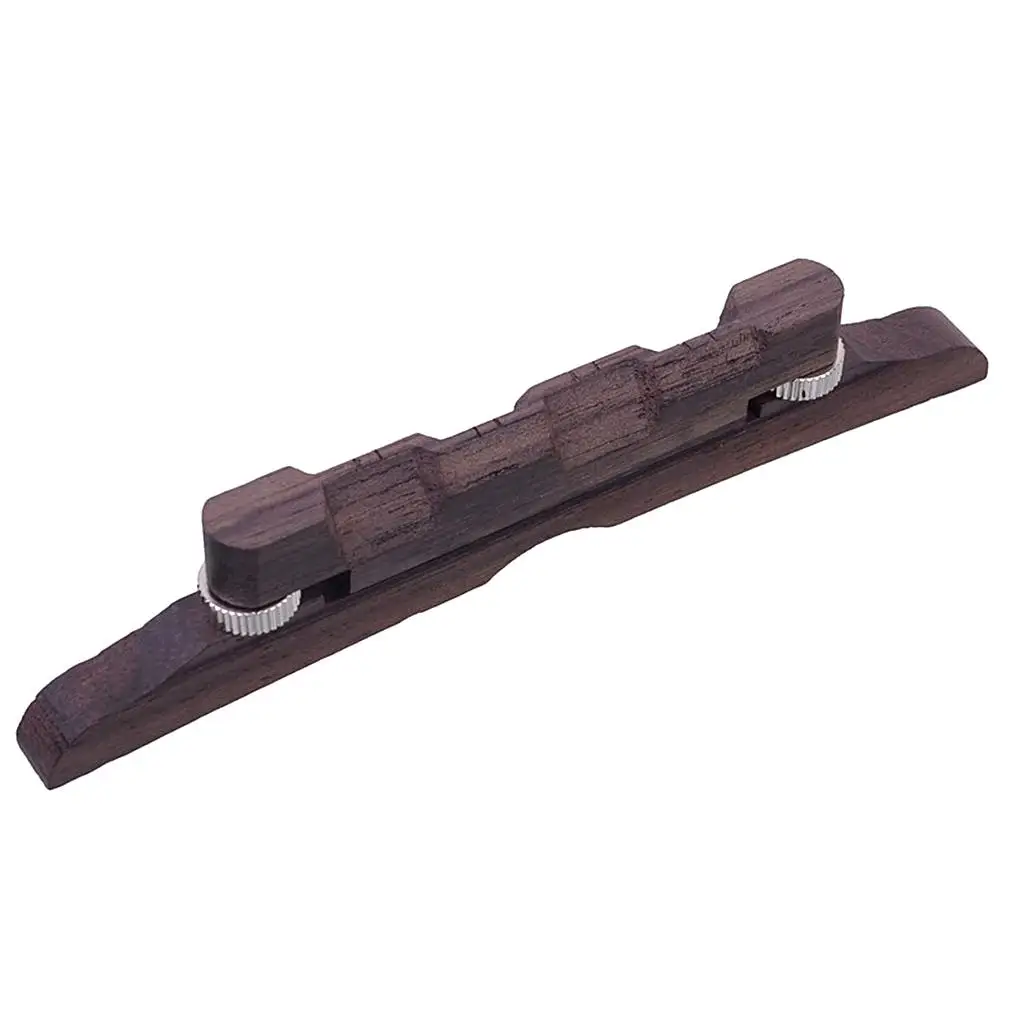 114mm Rosewood Adjustable Mandolin Bridge for Mandolin Banjo Replacement