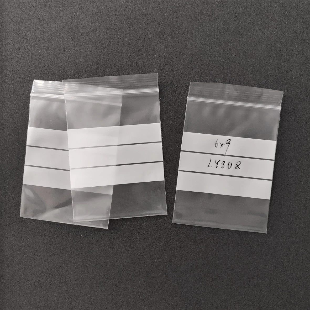 

1000PCS 6*9cm Jewellery Zip Bags With Mark Space Plastic Writable Diamond Gemstone Transparent Storage Poly Clear Durable