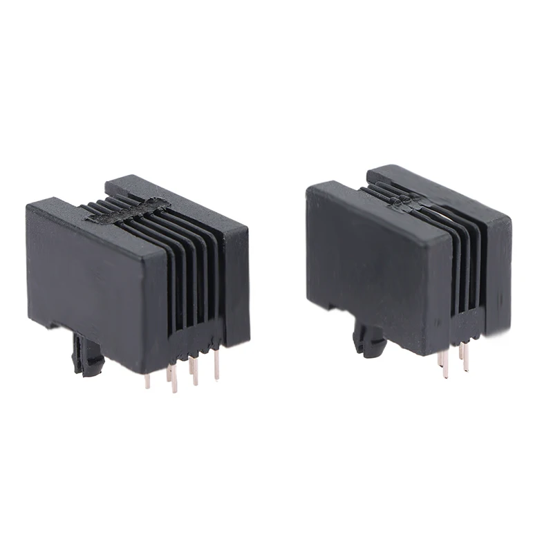10PCS Female Jack Pcb Connector Telephone Socket RJ11 Telephone Socket Curved Pin 95001 4P4C 6P6C 6P4C