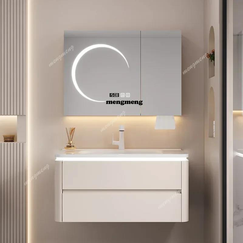 

Деревянные ящики-органайзеры для ванной комнаты, органайзеры для хранения, роскошный компактный шкаф для ванной комнаты, туалетный столик, раковина, мобильная мебель Bagno Bain