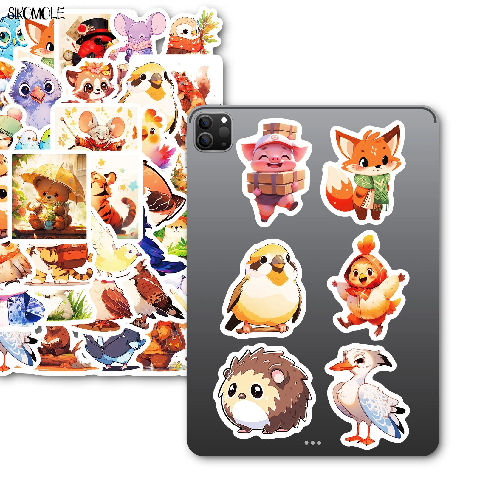 10/30/50 sztuk Cartoon zwierząt Graffiti naklejki bajka wyczucie Panda orzeł tygrys estetyczna naklejka Laptop bagaż naklejka do albumu