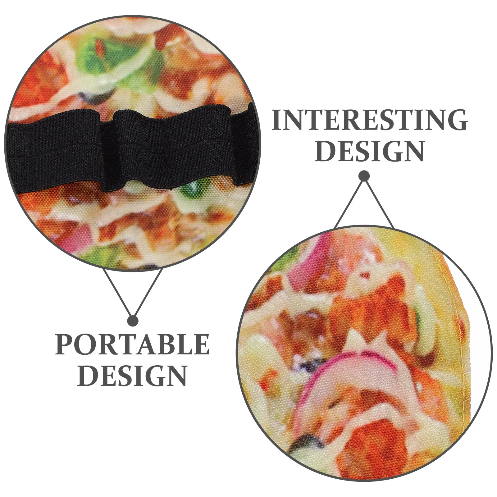 

Pizza Pencil Pouch Canvas Roll Up Pen Bag Cute Stationery Holder Drawing Brush Pens Organizer Roll Pen Bag Pizza Pencil Case