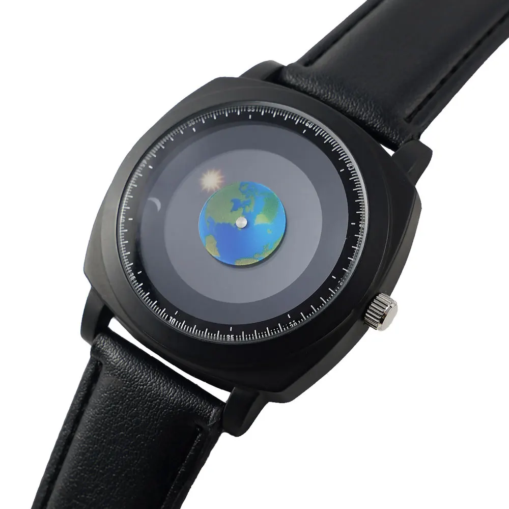 YAZOLE часы мужские минималистичный стиль простые кварцевые наручные часы водонепроницаемые студенческие часы уникальные солнце луна земля руки reloj hombre