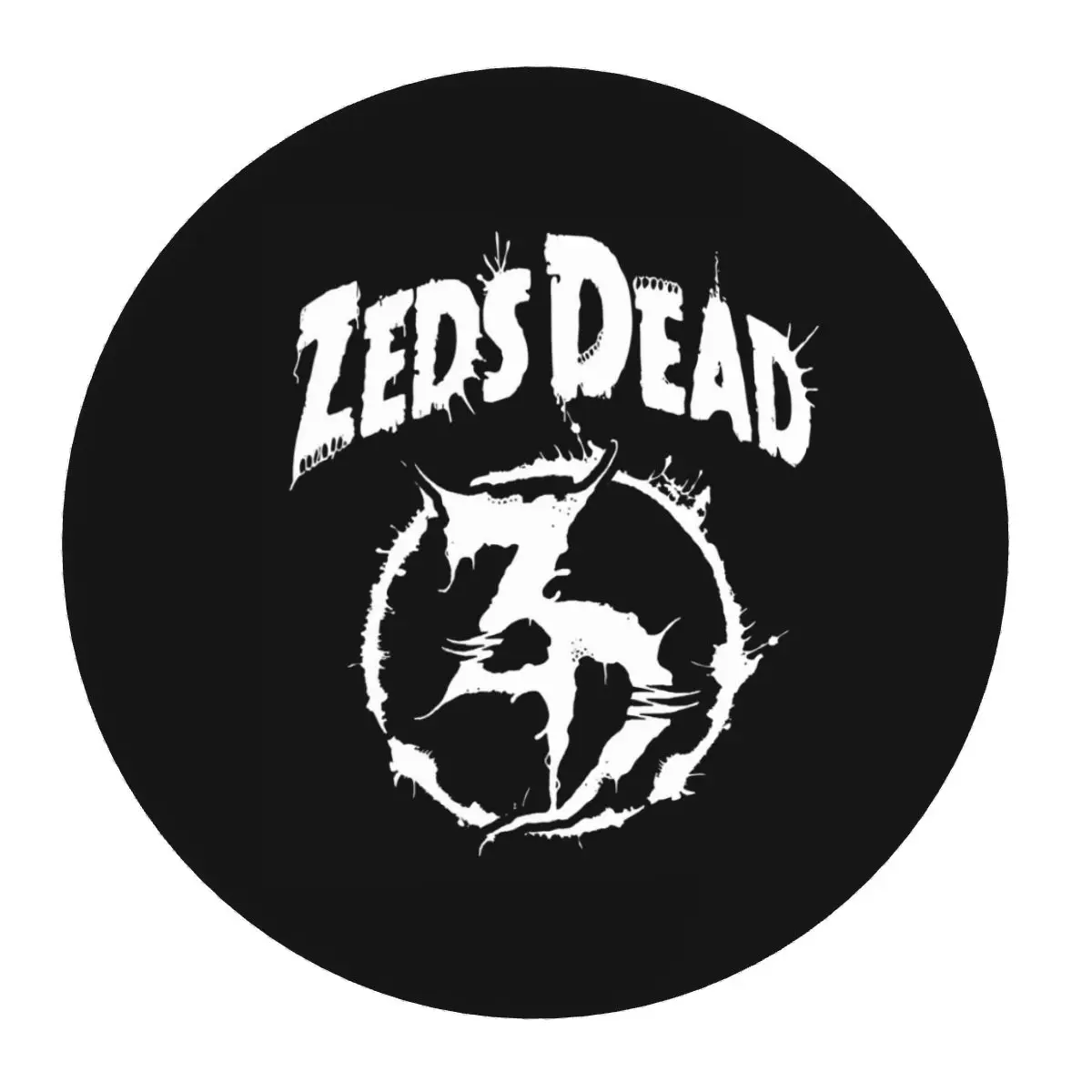 

Zeds Dead Round Mouse Pad Computer Keyboard Mouse Mat Gamer PC Desk Mat Office Accessories Table Mats