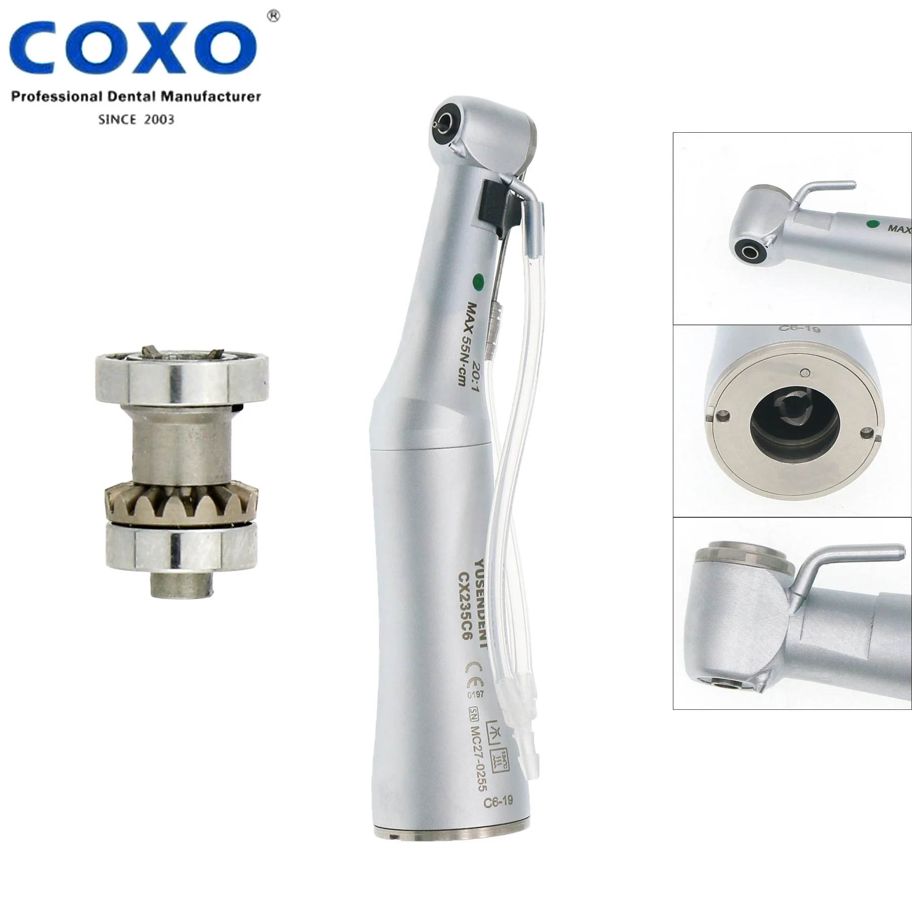 

COXO Dental Implant Surgery Contra Angle Low Speed Handpiece C6-19 20:1 For NSK