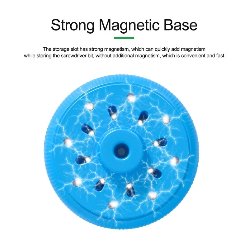 RELIFE RL 078 Rotating Screwdriver Storage Box 360° to Add Magnetism Multi-function Box Large Capacity Rotate Screwdriver