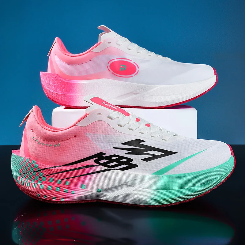 Marathon Men Running Shoes Carbon Board Speciality Sports Breathable Lightweight Women's Comfortable Chunta Athletic Sneakers image 4