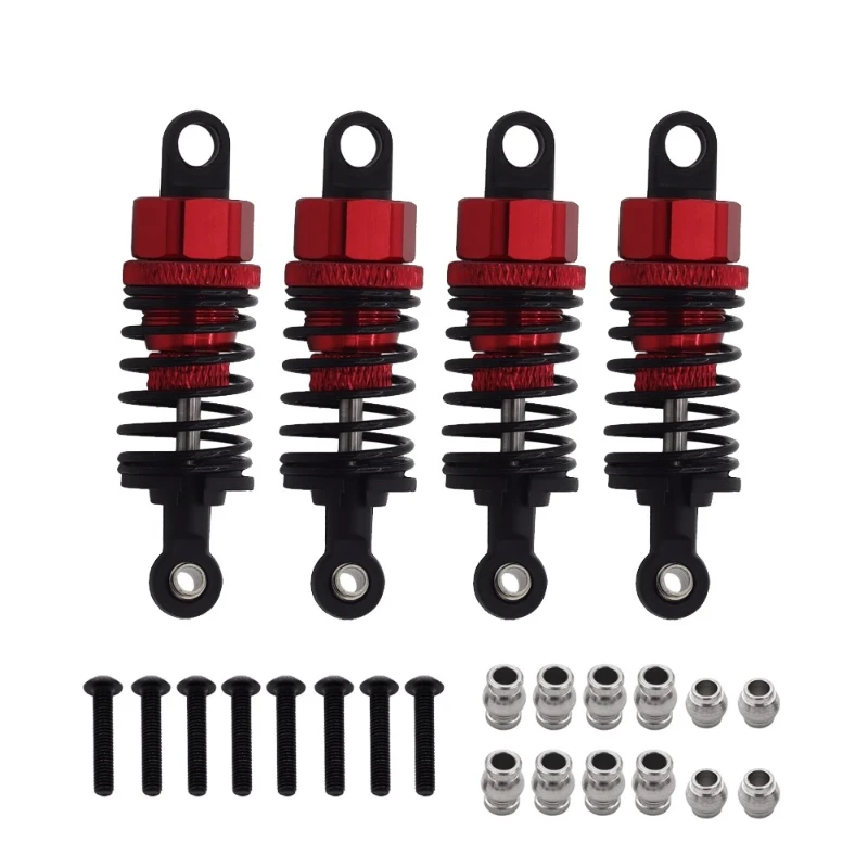 

4pcs Aluminum Oil Shocks for Tamiya TT-01/TT-02/TA05/TL-01/TA03/MF-01X-Red/Blue/Black/Silver