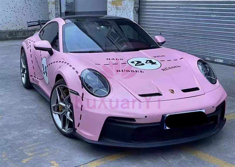GT3 نمط المصد الأمامي البلاستيكي والمصد الخلفي الجانب تنورة طقم الجسم لعام 2018 + بورش 911 992 كاريرا تارجا
