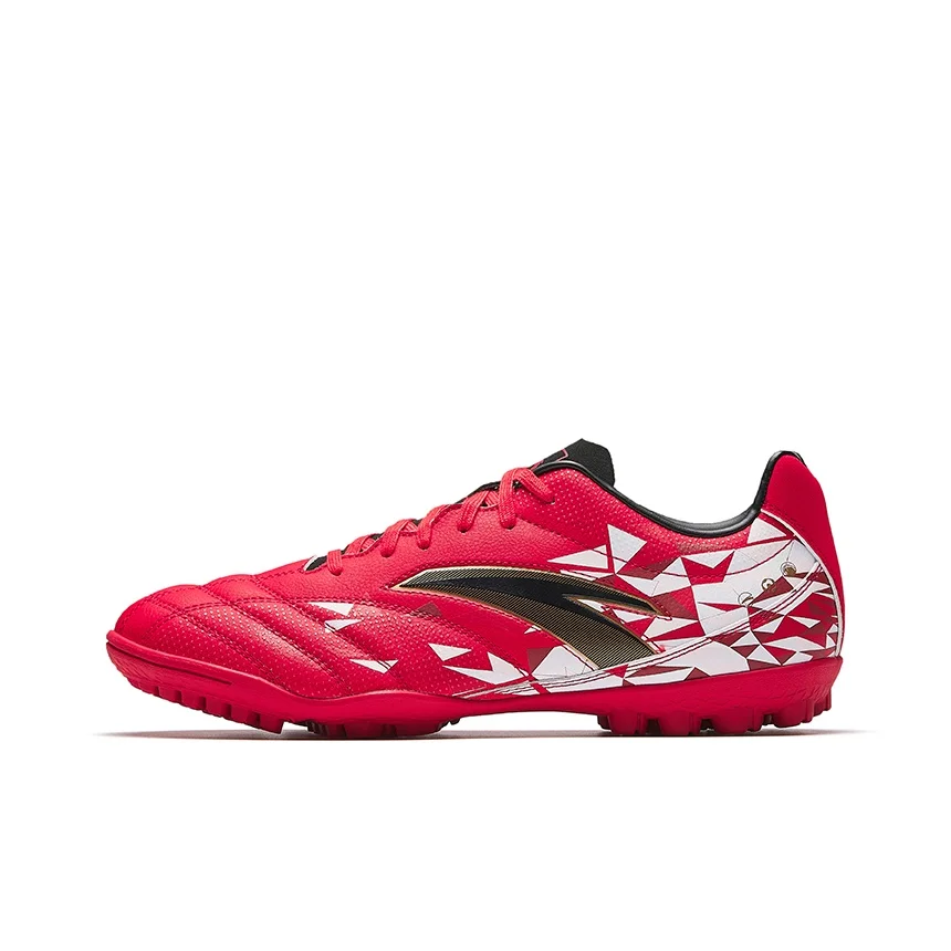 Anta Synthetic Leather Soccer Shoes Men's Classic Red 912622208-4