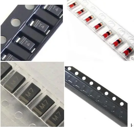 Free Ship 100PCS 1N4148 IN4001/M1 IN4004/M4 IN4005/M5 IN4007/M7 IN5819 RS1M RS2M US1M US1K 1SS355 SMD SMA Diode 1N SR160 IN4148