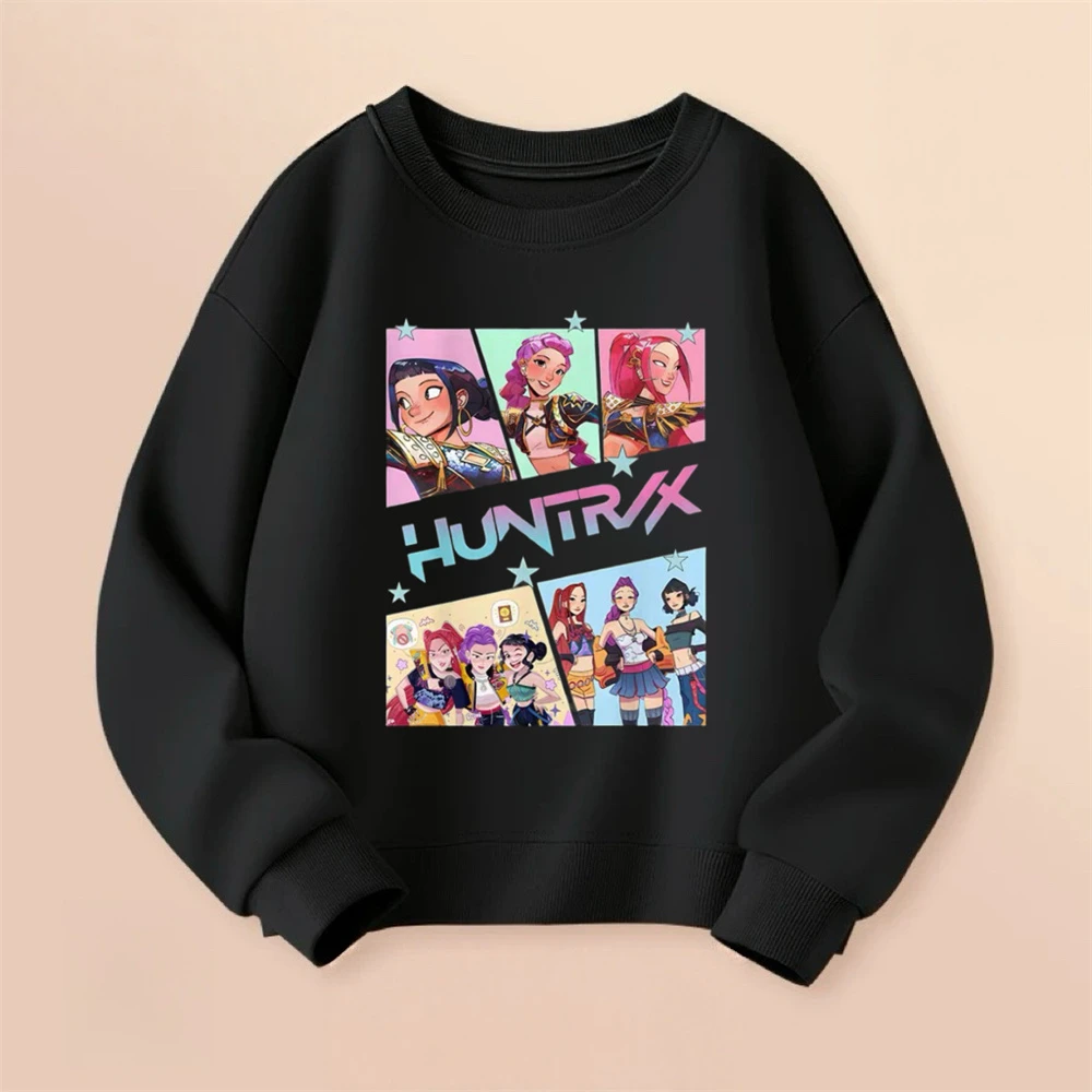 بلوزات مطبوعة أزياء عارضة الملابس نمط جديد الأطفال الكرتون هوديي طفل بنين بنات شيطان الصيادين قمم لباس خارجي