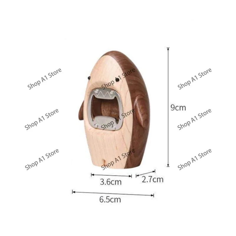 Solid Wood Shark Bottle Opener Ornament Home Housewarming Gift Personalized Creative Decoration Bottle Opener