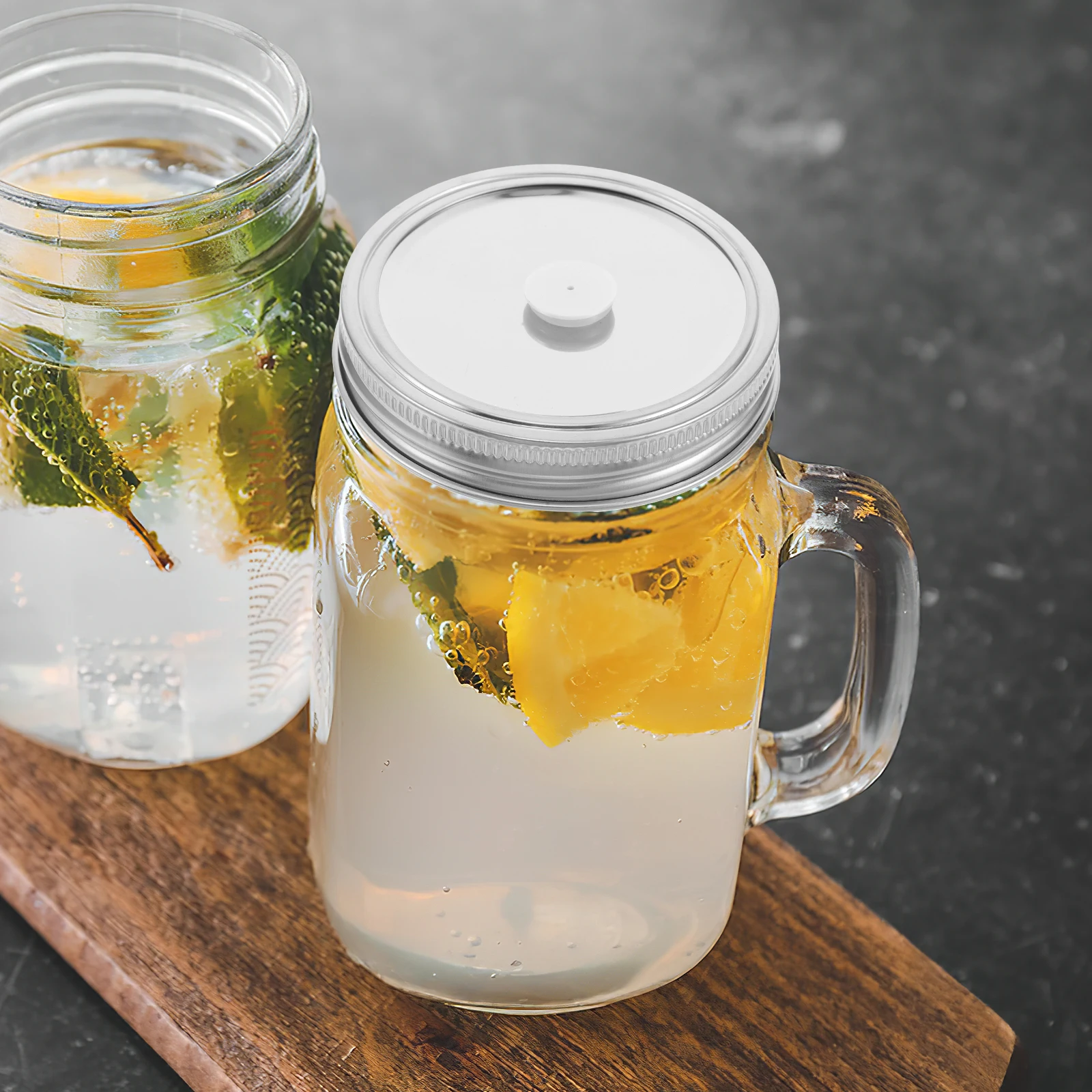 

2 Pcs Mason Jar Vacuum Lid Canning Lids and Rings Supplies Wide Mouth Airtight Jars Sealer Regular