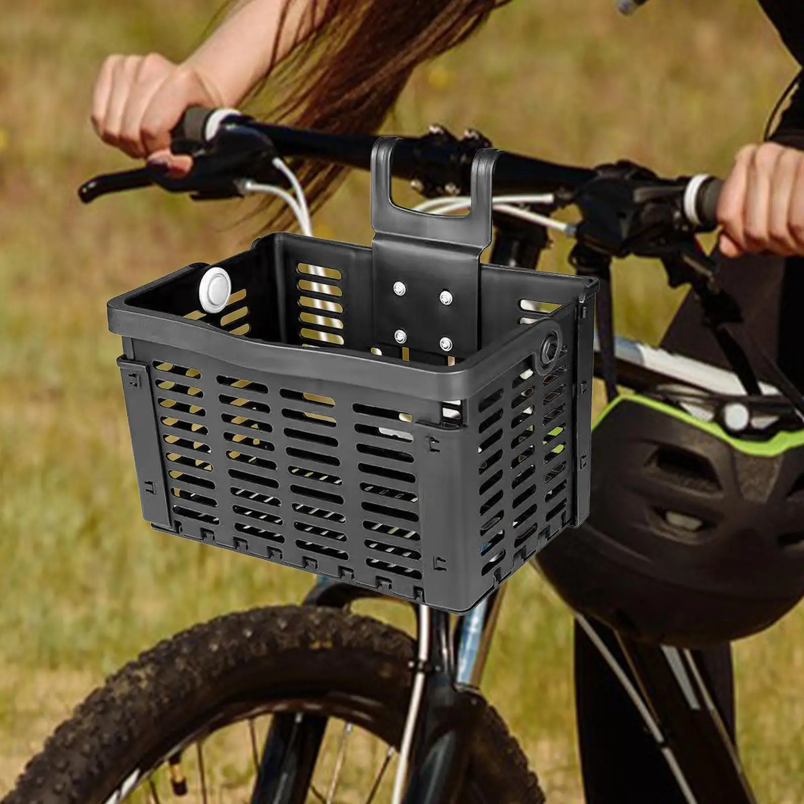 

Велосипедная корзина, велосипедная корзина для быстрого сноса, передняя и задняя легкая корзина для хранения, складная грузовая стойка для багажа для собак, дорожный велосипед для домашних животных