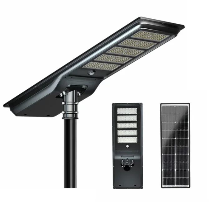 High Lumen Aluminum Material 18v Solar Panel 60 Watt 12v Dc Led Solar Street Light With Pole