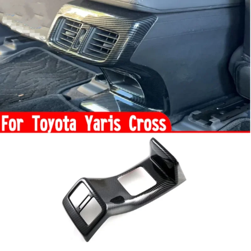 

For Toyota Yaris Cross 2024 2025 Car Accessories ABS Interior Rear Air-Condition Vent Outlet Cover Trim Molding Decoration