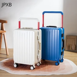 Bagage à main avec cadre en aluminium, large tige de traction, valise durable, 600 haute valeur, grande capacité, 24 pouces, 20 pouces