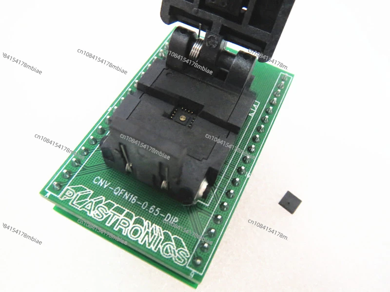 

QFN16/DIP CNV-QFN16-0.65-DIP Size4*4mm Pitch 0.65mm IC Burning Seat Adapter Testing Seat Test Socket Test Bench