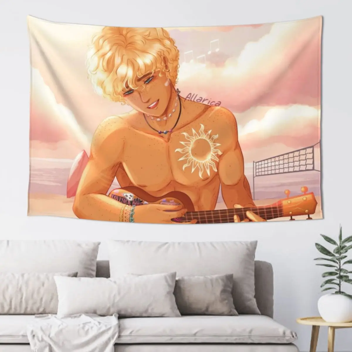 

Will Solace at the Beach Tapestry Decoration For Home Decor For Bedroom Aesthetic Home Decor Tapestry