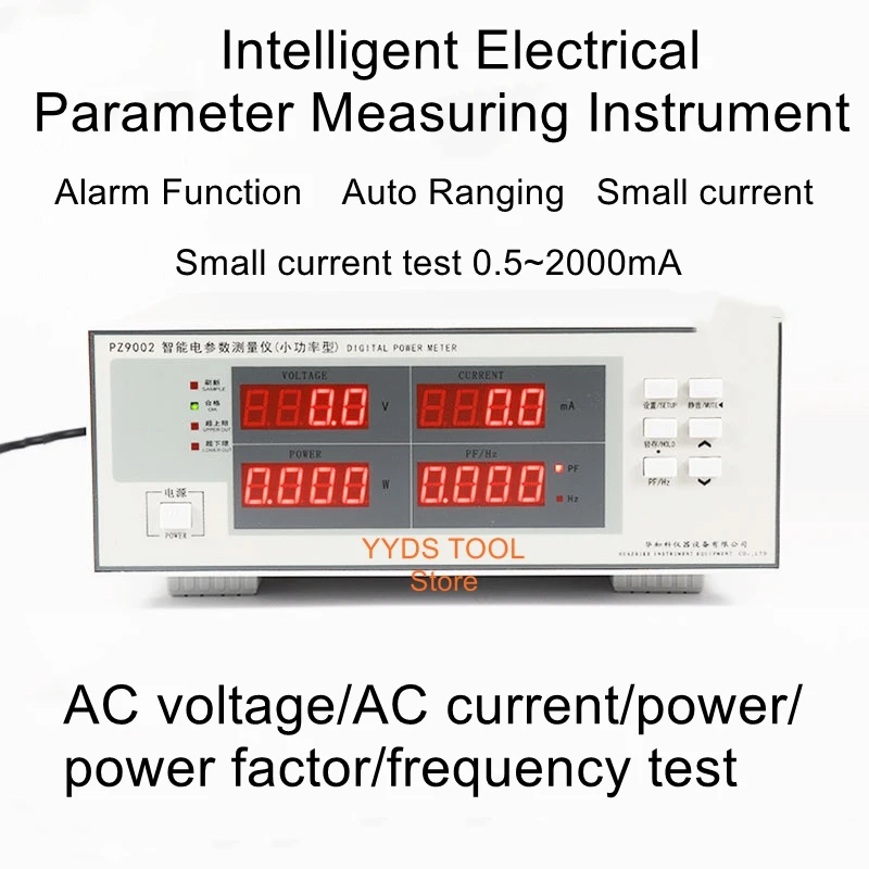 

PZ9002 Intelligent current and voltage digital power meter alarm type three-phase AC power parameter tester