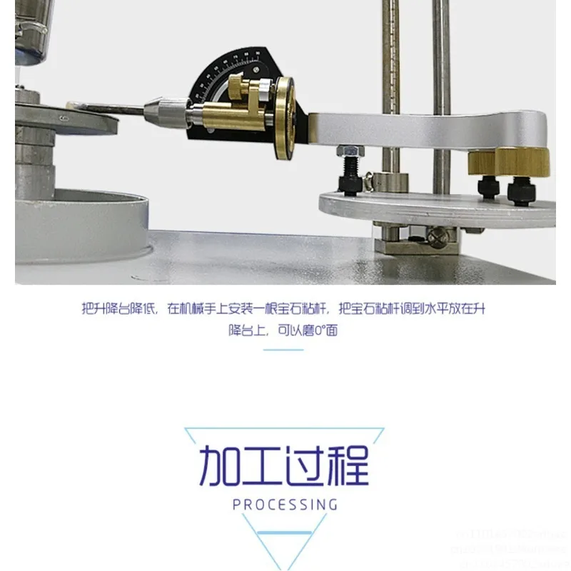 Faceting Hand with Index Wheels of 96 and 64 for Faceting and Polishing Gemstone for Lapidary Machine