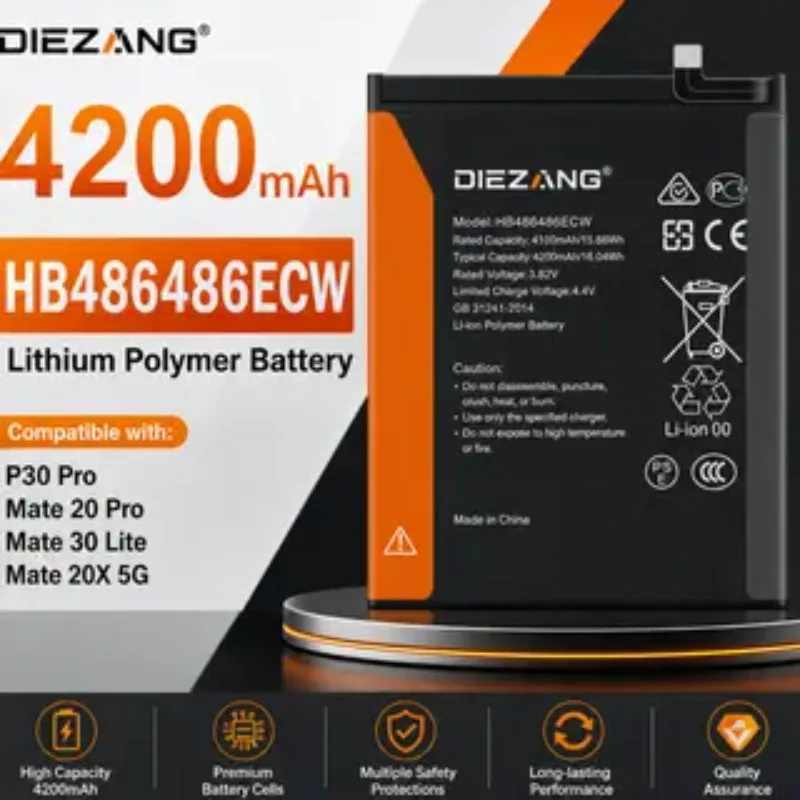 High‑quality 4200mAh HB486486ECW Mobile Phone Battery for Huawei P30 Pro Mate20 Pro Mate 20 Pro