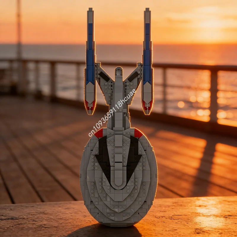 780 stuks MOC Space Star Trek Sovereign Class Enterprise E Model Bouwstenen Architectuur Kerstcadeau Speelgoed Idee Onderwijs