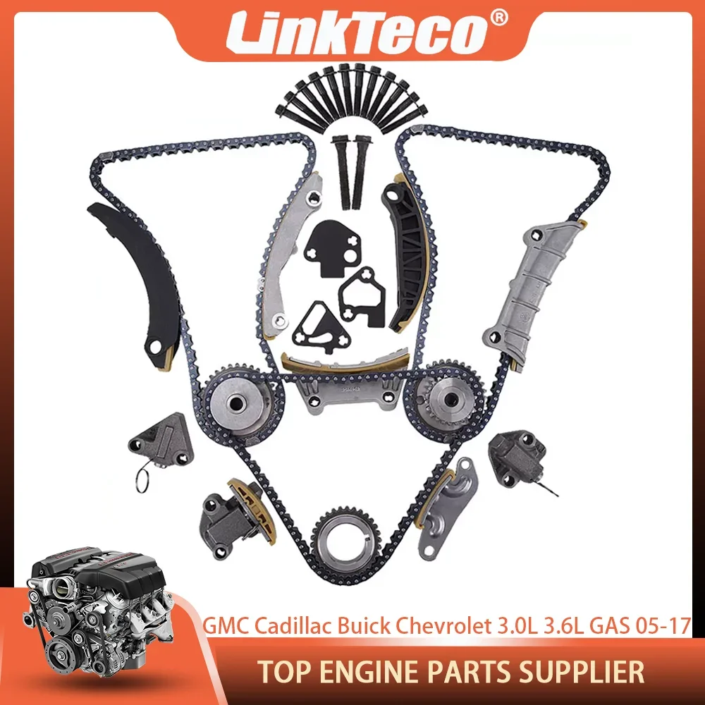 

Timing Chain Kit For GMC Canyon Acadia Cadillac ATS Buick Lacrosse Chevrolet Equinox Camaro Saturn Pontiac 3.0L 3.6L GAS 05-17