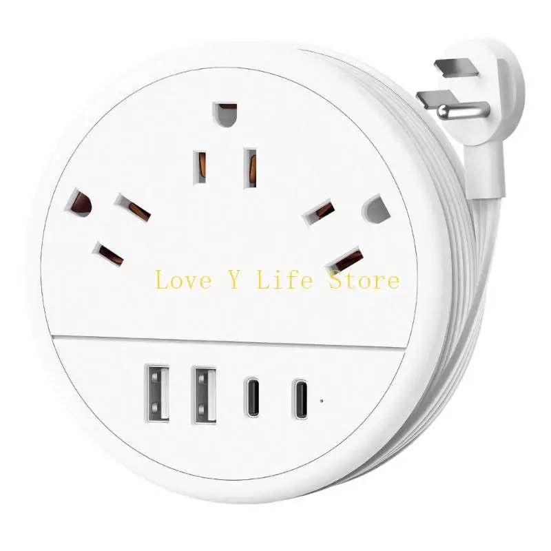

L74C Portable Power Strips with USB Fast Charging for Home Office Cable managements