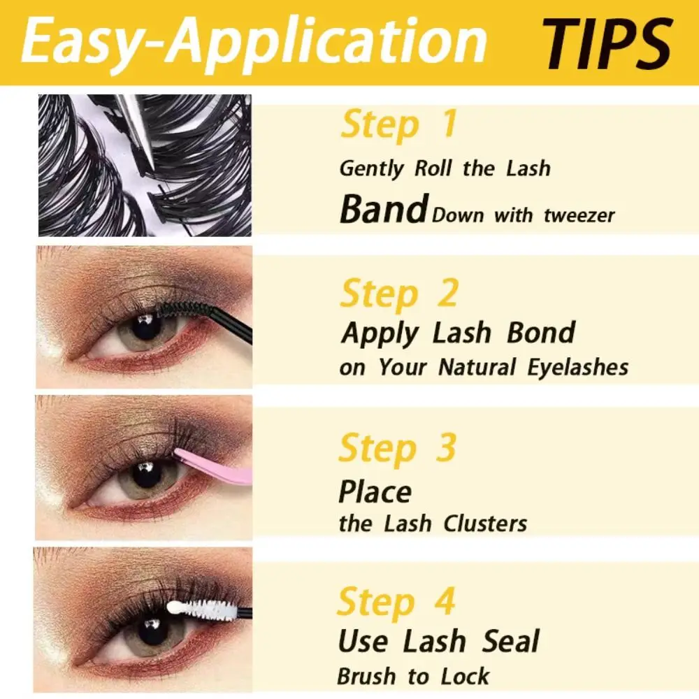 1 caixa/60 pacotes novo 20d vison cílios extensão cílios naturais cílios grossos cluster cílios ferramentas de maquiagem